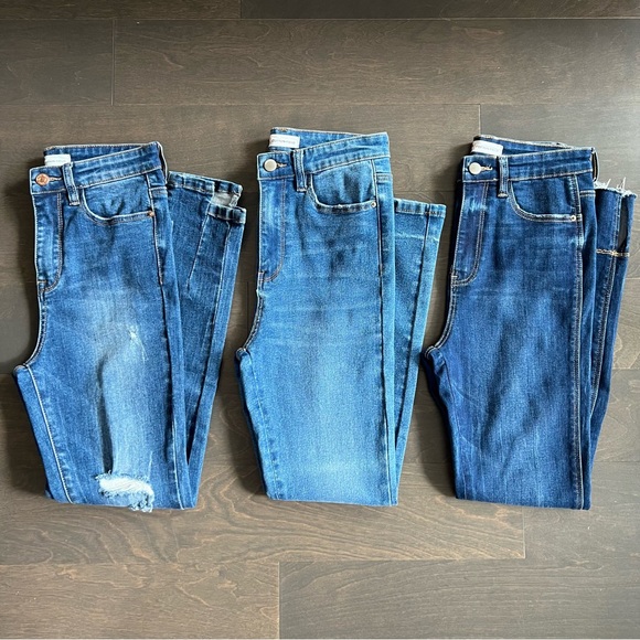 LOT of 3 NEW unbranded Ultra Hi-Rise Super Skinny Jeans - Picture 5 of 10